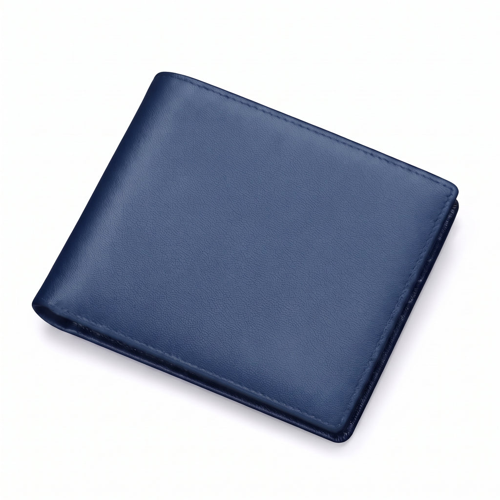 Carteira Masculina de Couro Legítimo Compacta Porta-Cartões