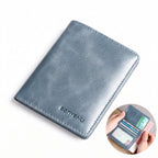 Carteira Masculina Vertical Slim de Couro Legítimo RFID