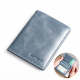Carteira Masculina Vertical Slim de Couro Legítimo RFID