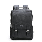 Mochila JEEP BULUO em Couro Split para Notebook