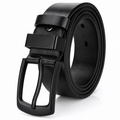 Cinto Masculino Preto Casual com Fivela