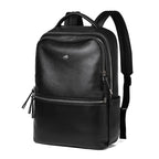 Mochila Masculina Bison Denim de Couro Legítimo para Notebook