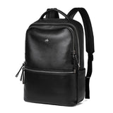 Mochila Masculina Bison Denim de Couro Legítimo para Notebook