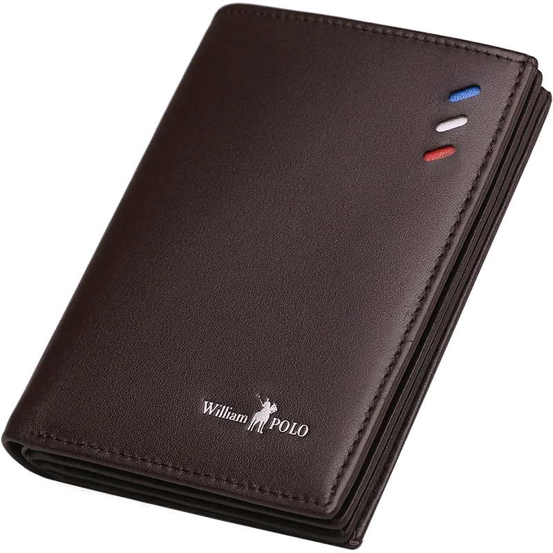 Carteira Masculina de Couro Legítimo Slim Porta-Cartões