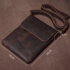 Bolsa Masculina Tiracolo em Couro Legítimo GURO