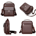 Bolsa Transversal Masculina em PU com Aba
