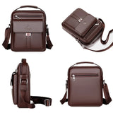 Bolsa Transversal Masculina em PU com Aba