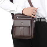 Bolsa Transversal Masculina em PU com Aba