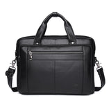 Pasta Executiva Masculina de Couro Legítimo para Notebook 15"