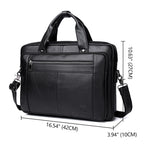 Pasta Executiva Masculina de Couro Legítimo para Notebook 15"