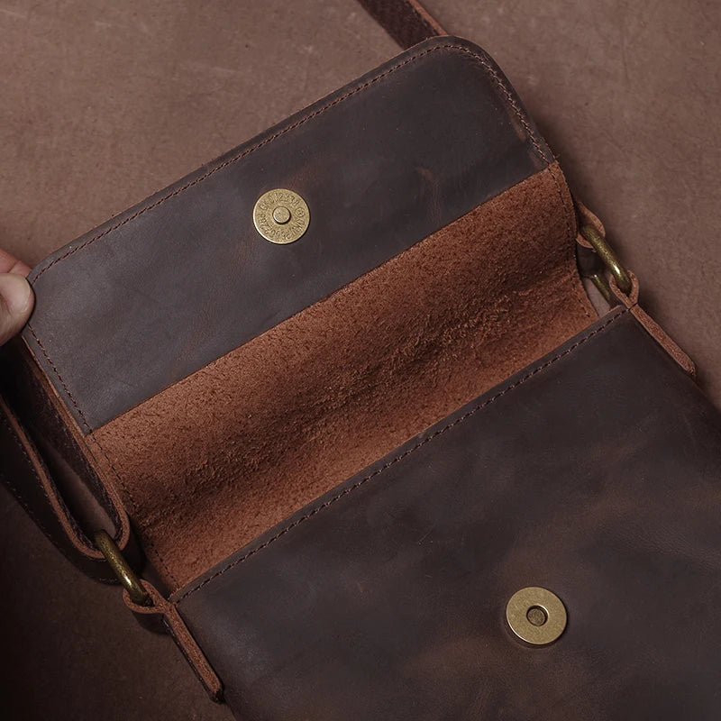Bolsa Masculina Tiracolo em Couro Legítimo GURO