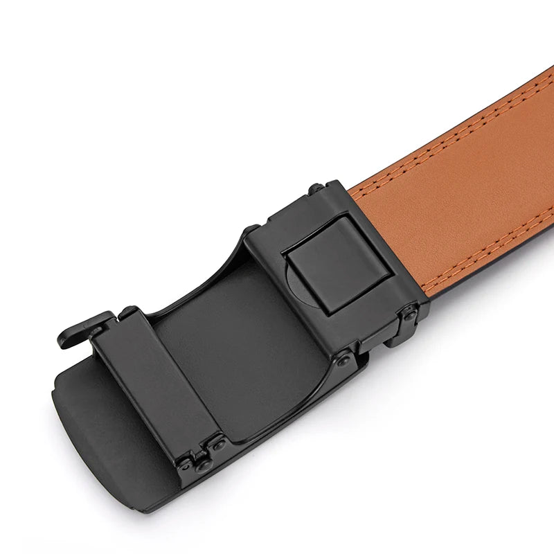 Kit Carteira e Cinto Masculino Retrô em PU 3,4 cm