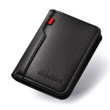 Carteira Masculina Compacta Porta-Cartões em PU