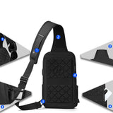 Bolsa Peitoral Masculina HK em Oxford Impermeável com Entrada USB
