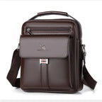 Bolsa Transversal Masculina em PU com Aba