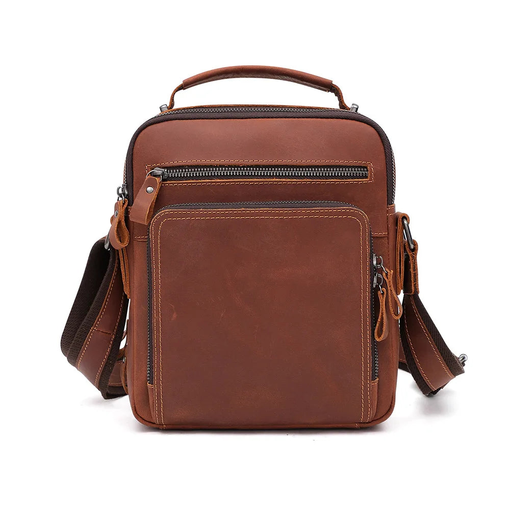Bolsa Masculina de Couro Legítimo para Trabalho
