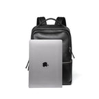 Mochila Masculina Bison Denim de Couro Legítimo para Notebook