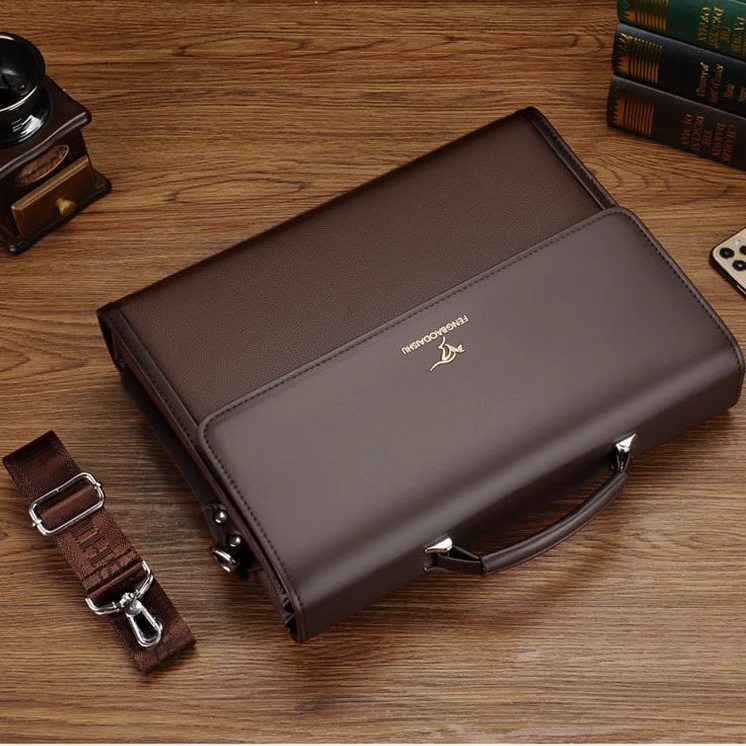 Pasta Masculina em PU para Notebook com Zíper