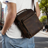 Bolsa Masculina de Couro Legítimo para Trabalho