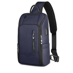Bolsa Peitoral Masculina HK em Oxford Impermeável com Entrada USB