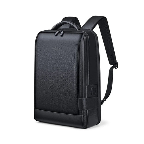 Mochila Masculina de Couro Grande para Notebook e Viagem