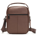 Bolsa Transversal Masculina de Couro Legítimo Vintage