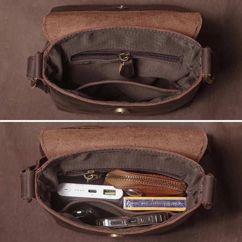 Bolsa Masculina Tiracolo em Couro Legítimo GURO