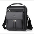 Bolsa Transversal Masculina em PU com Aba