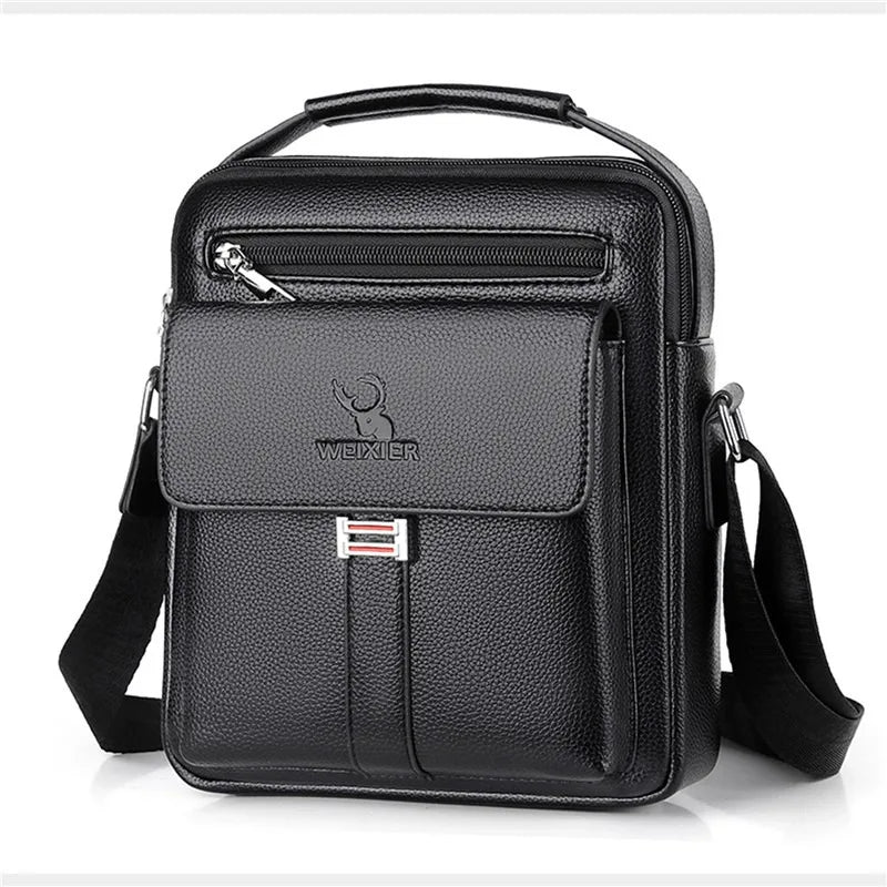 Bolsa Transversal Masculina em PU com Aba