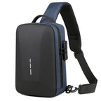 Bolsa Peitoral Masculina com Fecho de Senha e Entrada USB