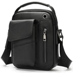 Bolsa Transversal Masculina de Couro Legítimo Vintage