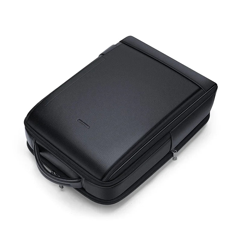 Mochila Masculina de Couro Grande para Notebook e Viagem