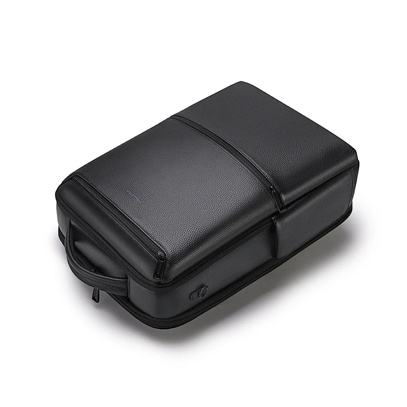 Mochila Masculina WilliamPAUL Impermeável de Couro para Notebook