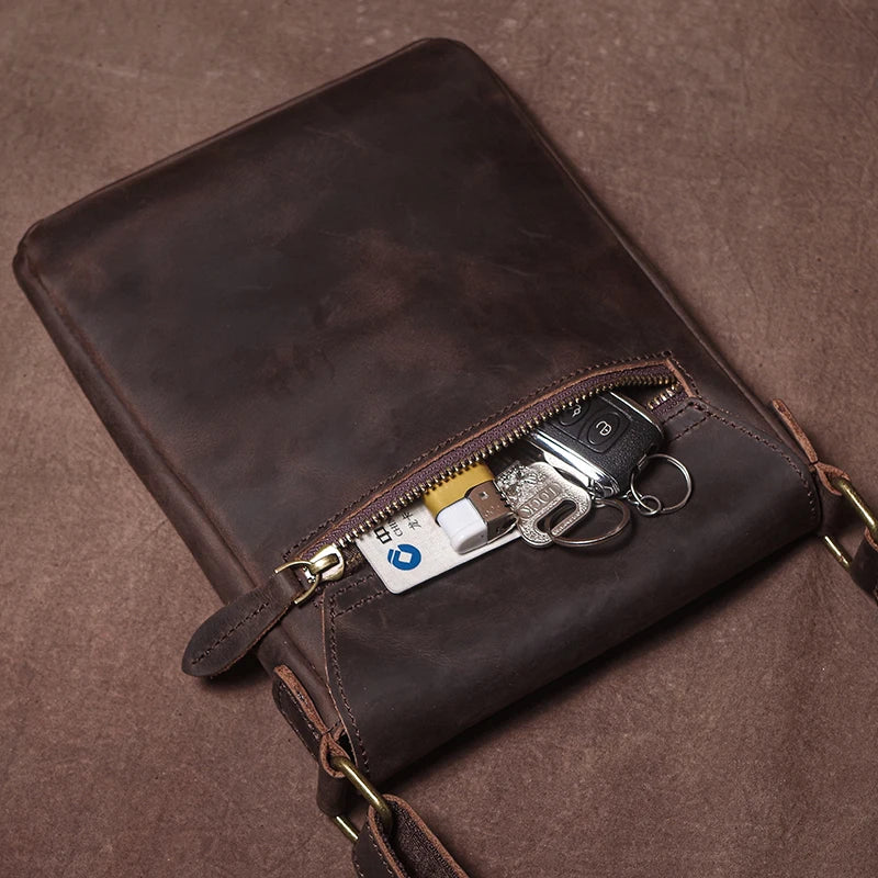 Bolsa Masculina Tiracolo em Couro Legítimo GURO