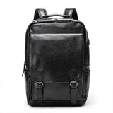 Mochila Masculina Impermeável em PU para Notebook