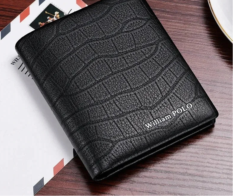 Carteira Masculina WILLIAMPOLO de Couro Legítimo Compacta