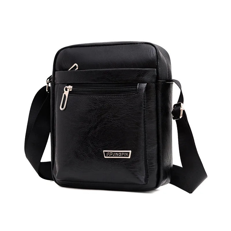 Bolsa Transversal Masculina em PU com Aba