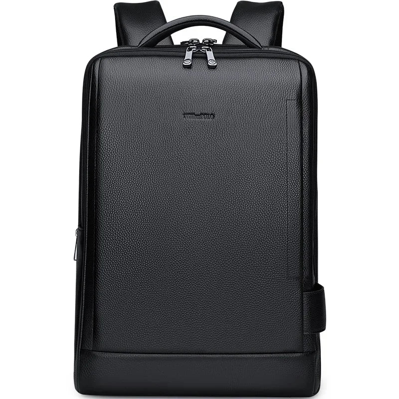 Mochila Masculina de Couro Grande para Notebook e Viagem