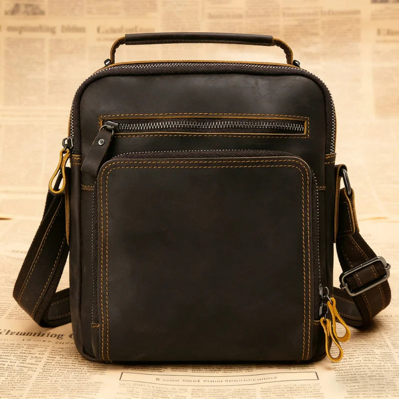 Bolsa Masculina de Couro Legítimo para Trabalho