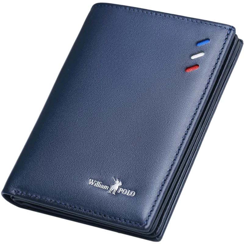 Carteira Masculina de Couro Legítimo Slim Porta-Cartões