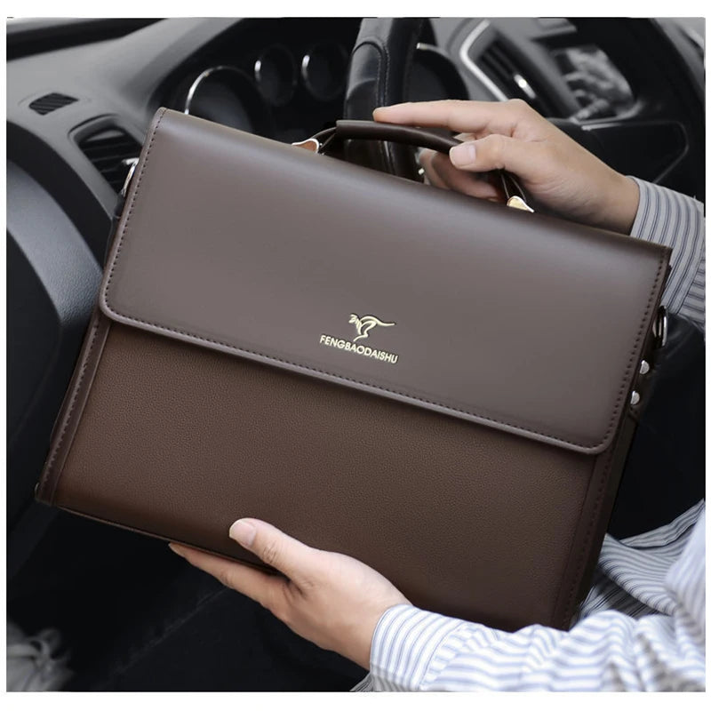 Pasta Masculina em PU para Notebook com Zíper