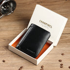 Carteira Masculina de Couro Legítimo Vertical Slim RFID