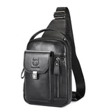Bolsa Peitoral Masculina de Couro Legítimo BULLCAPTAIN