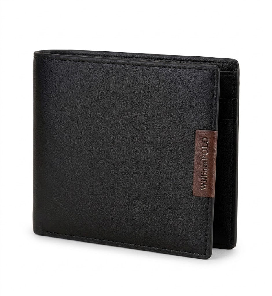 Carteira Masculina de Couro Legítimo Compacta Porta Cartões
