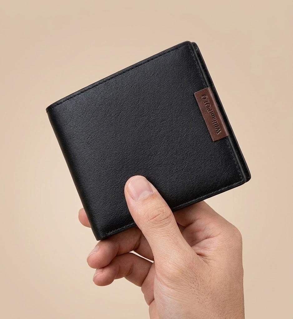 Carteira Masculina de Couro Legítimo Compacta Porta Cartões