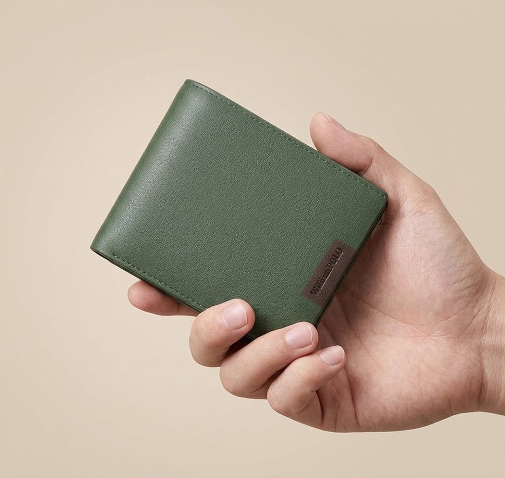 Carteira Masculina de Couro Legítimo Compacta Porta Cartões
